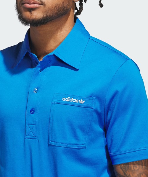 adidas(アディダス)の「オリジナルスゴルフ チェストポケット 半袖シャツ【adidas Golf/アディダスゴルフ】(ポロシャツ・メンズ・コバルトブルー・XX-LARGE/X-LARGE/LARGE/MEDIUM/SMALL)」の4枚目の写真