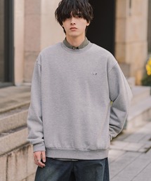 PENNEYS（ぺニーズ）の「PENNEYS ぺニーズ 別注コラボ オーバーサイズ裏起毛ワンポイントロゴワッペン刺繍スウェット クルーネック長袖トレーナー（スウェット）」