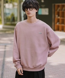 PENNEYS（ぺニーズ）の「PENNEYS ぺニーズ 別注コラボ オーバーサイズ裏起毛ワンポイントロゴワッペン刺繍スウェット クルーネック長袖トレーナー（スウェット）」