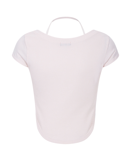 PLEASENOFOLLOW(プリーズノーフォロー)の「Zeline Layered Short Sleeve Top (Baby Pink)(Tシャツ/カットソー・レディース・その他・FREE)」の3枚目の写真