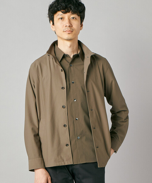 COMME CA MEN(コムサメン)の「【接触冷感・防しわ】レノクロストリコット スタンドカラーブルゾン(ブルゾン・メンズ・ベージュ/ブラウン・M/L)」の22枚目の写真