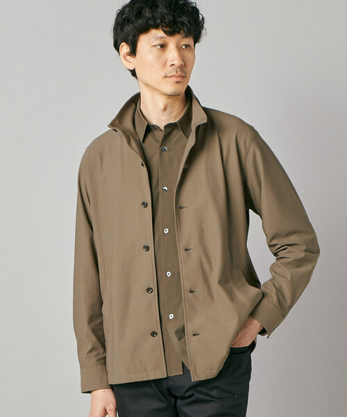 COMME CA MEN(コムサメン)の「【接触冷感・防しわ】レノクロストリコット スタンドカラーブルゾン(ブルゾン・メンズ・ベージュ/ブラウン・M/L)」の21枚目の写真