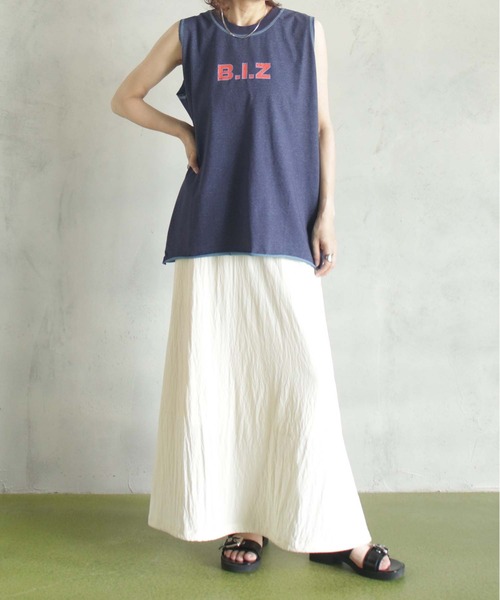 BITTOKO(ビットコ)の「B.I.Zヴィンテージタンク(Tシャツ/カットソー・レディース・ブラウン/パープル/ネイビー・FREE)」の5枚目の写真