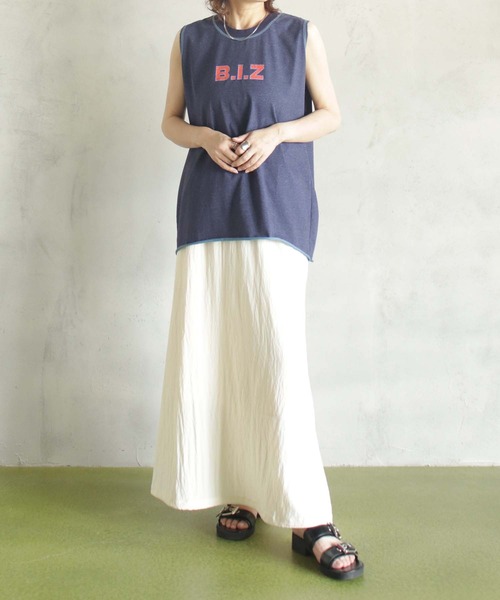 BITTOKO(ビットコ)の「B.I.Zヴィンテージタンク(Tシャツ/カットソー・レディース・ブラウン/パープル/ネイビー・FREE)」の7枚目の写真