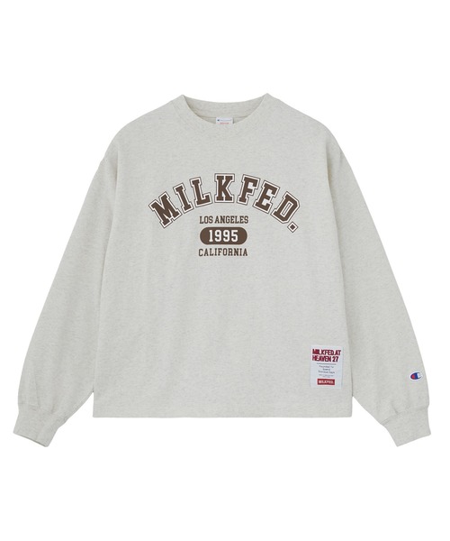 MILKFED.(ミルクフェド)の「MILKFED×CHAMPION LS TEE(Tシャツ/カットソー・レディース・ネイビー/ブラウン/オートミール/ブラック・M/L)」の18枚目の写真