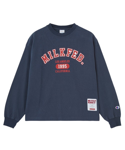 MILKFED.(ミルクフェド)の「MILKFED×CHAMPION LS TEE(Tシャツ/カットソー・レディース・ネイビー/ブラウン/オートミール/ブラック・M/L)」の20枚目の写真