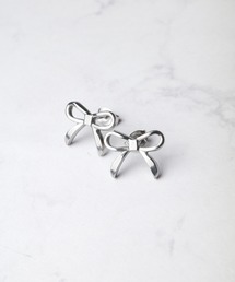 【Wc】【it】【ANARKH(アナンケ)】ステンレス リボンモチーフ スタッドピアス