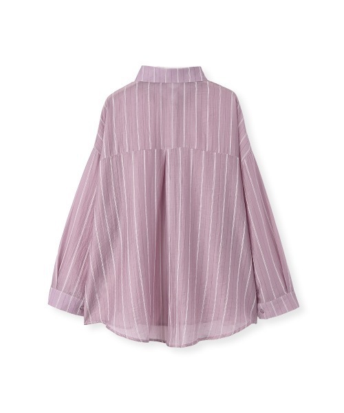marjour（マージュール）の「COOLTONE STRIPE SHIRT（シャツ/ブラウス・レディース・ブルー/パープル・M）」の14枚目の写真