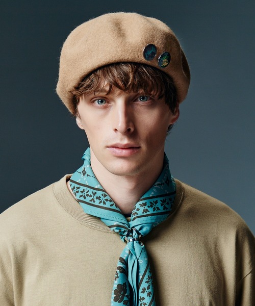 glamb(グラム)の「Cinematic Basque Beret / シネマティックバスクベレー(ハンチング/ベレー帽・メンズ・ベージュ/ブラック/ブラウン/ブルー・FREE)」の3枚目の写真