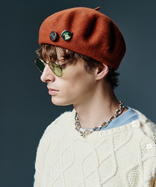 glamb(グラム)の「Cinematic Basque Beret / シネマティックバスクベレー(ハンチング/ベレー帽・メンズ・ベージュ/ブラック/ブラウン/ブルー・FREE)」の9枚目の写真