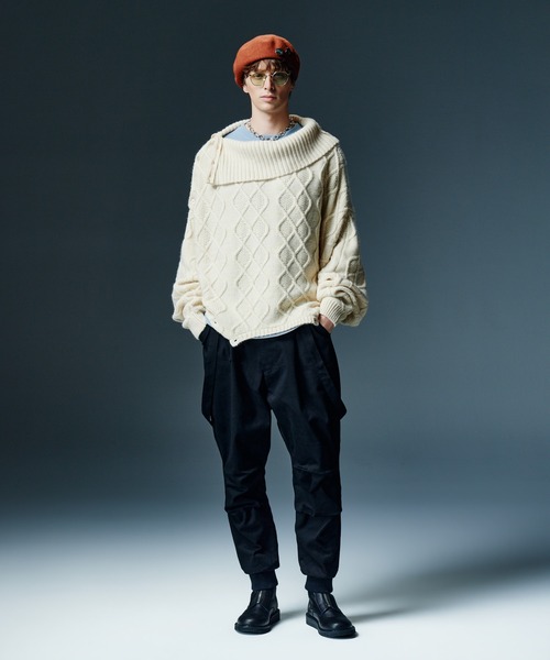 glamb(グラム)の「Cinematic Basque Beret / シネマティックバスクベレー(ハンチング/ベレー帽・メンズ・ベージュ/ブラック/ブラウン/ブルー・FREE)」の13枚目の写真