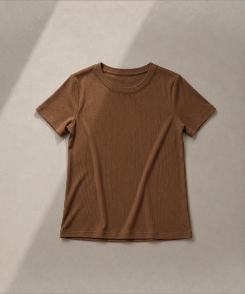 United store(ユナイテッドストア)の「クルーネックTシャツ(Tシャツ/カットソー・レディース・ブラウン/グレー/ブラック・FREE)」の10枚目の写真