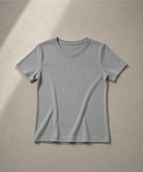 United store(ユナイテッドストア)の「クルーネックTシャツ(Tシャツ/カットソー・レディース・ブラウン/グレー/ブラック・FREE)」の4枚目の写真