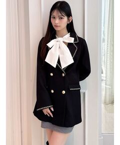 セール】BONDING CONSCIOUS JACKET with PEARL/ボンディングコンシャス