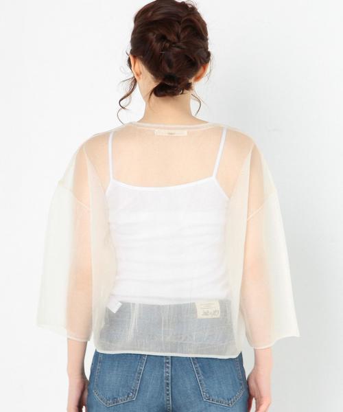 Another Edition(アナザーエディション)の「シースループルオーバー/AEMFC シースルー PO(ニット/セーター・レディース・オフホワイト・FREE)」の2枚目の写真