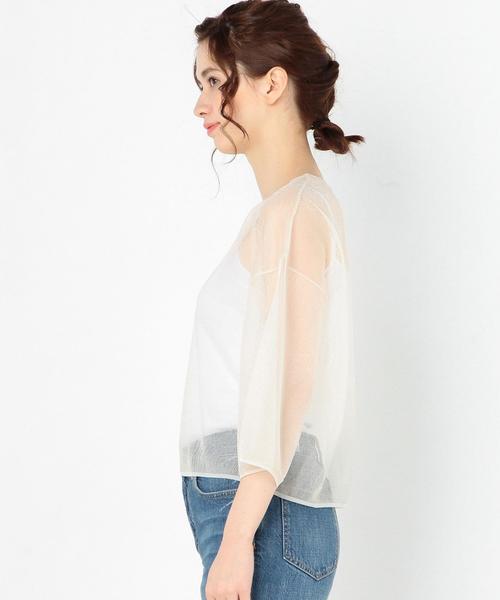 Another Edition(アナザーエディション)の「シースループルオーバー/AEMFC シースルー PO(ニット/セーター・レディース・オフホワイト・FREE)」の4枚目の写真