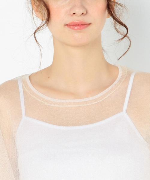 Another Edition(アナザーエディション)の「シースループルオーバー/AEMFC シースルー PO(ニット/セーター・レディース・オフホワイト・FREE)」の6枚目の写真