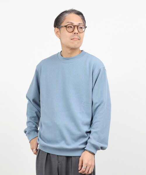 NOLLEY’S（ノーリーズ）の「【BECシリーズ】TCワッフル 長袖Tシャツ（Tシャツ/カットソー・メンズ・ブラック/ホワイト/グレイッシュブルー・S/M/L/XL）」の18枚目の写真