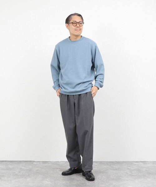 NOLLEY’S（ノーリーズ）の「【BECシリーズ】TCワッフル 長袖Tシャツ（Tシャツ/カットソー・メンズ・ブラック/ホワイト/グレイッシュブルー・S/M/L/XL）」の22枚目の写真