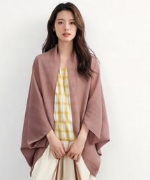 Sew loop（ソーループ）の「2WAYシアー綿混カーディガン・ストール・羽織り陽射し対策・たためて収納便利（ストール/ショール）」