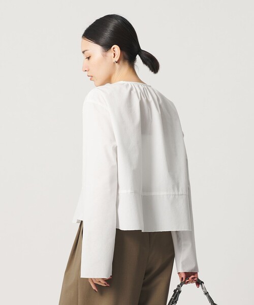 BEAUTY&YOUTH UNITED ARROWS(ビューティーアンドユースユナイテッドアローズ)の「ソリッド&ストライプ ラッフル シャツブラウス ウォッシャブル(シャツ/ブラウス・レディース・ブラック/ホワイト/ナチュラル・FREE)」の17枚目の写真