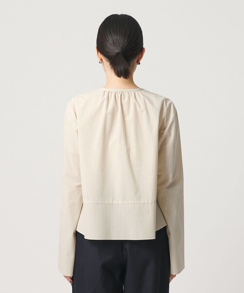 BEAUTY&YOUTH UNITED ARROWS(ビューティーアンドユースユナイテッドアローズ)の「ソリッド&ストライプ ラッフル シャツブラウス ウォッシャブル(シャツ/ブラウス・レディース・ブラック/ホワイト/ナチュラル・FREE)」の21枚目の写真