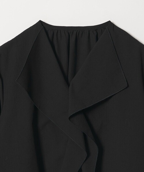 BEAUTY&YOUTH UNITED ARROWS(ビューティーアンドユースユナイテッドアローズ)の「ソリッド&ストライプ ラッフル シャツブラウス ウォッシャブル(シャツ/ブラウス・レディース・ブラック/ホワイト/ナチュラル・FREE)」の14枚目の写真
