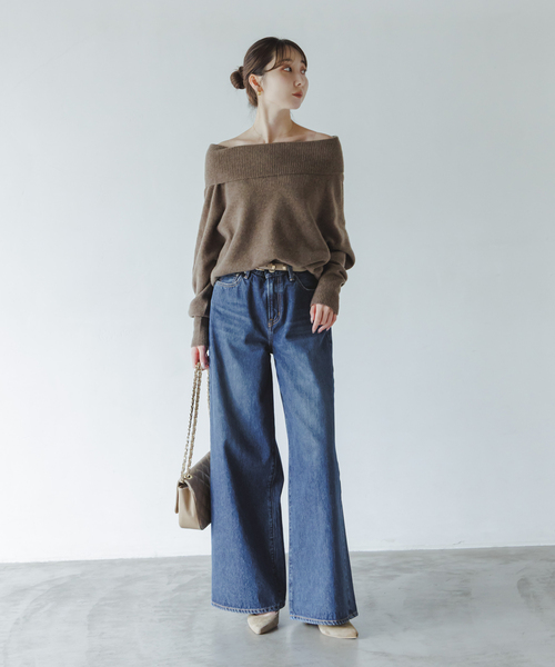 NEEDBY heritage(ニードバイヘリテージ)の「NEED by heritage/ニードバイヘリテージ MONICA(デニムパンツ・レディース・ネイビー・25/24/23/26)」の2枚目の写真