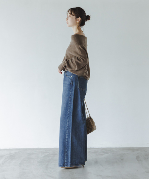 NEEDBY heritage(ニードバイヘリテージ)の「NEED by heritage/ニードバイヘリテージ MONICA(デニムパンツ・レディース・ネイビー・25/24/23/26)」の3枚目の写真