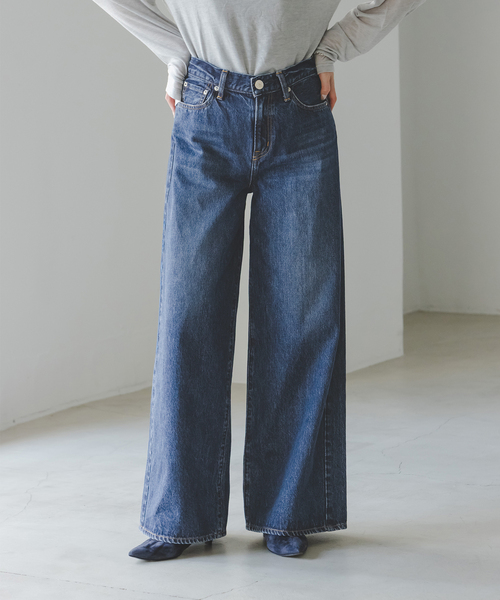 NEEDBY heritage(ニードバイヘリテージ)の「NEED by heritage/ニードバイヘリテージ MONICA(デニムパンツ・レディース・ネイビー・25/24/23/26)」の7枚目の写真