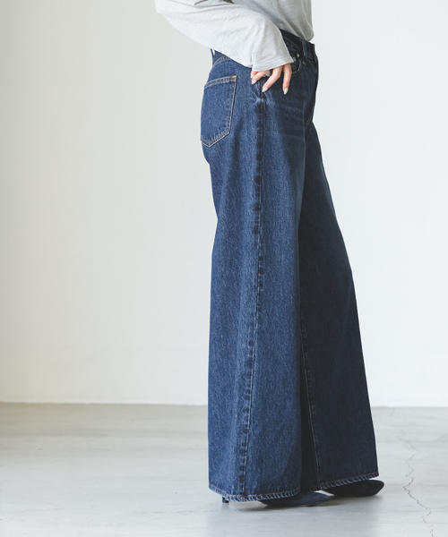 NEEDBY heritage(ニードバイヘリテージ)の「NEED by heritage/ニードバイヘリテージ MONICA(デニムパンツ・レディース・ネイビー・25/24/23/26)」の8枚目の写真