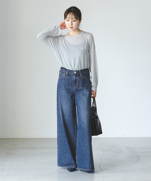 NEEDBY heritage(ニードバイヘリテージ)の「NEED by heritage/ニードバイヘリテージ MONICA(デニムパンツ・レディース・ネイビー・25/24/23/26)」の9枚目の写真