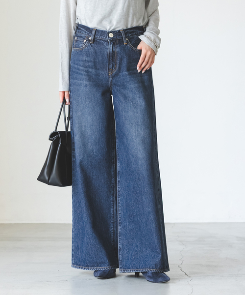 NEEDBY heritage(ニードバイヘリテージ)の「NEED by heritage/ニードバイヘリテージ MONICA(デニムパンツ・レディース・ネイビー・25/24/23/26)」の11枚目の写真