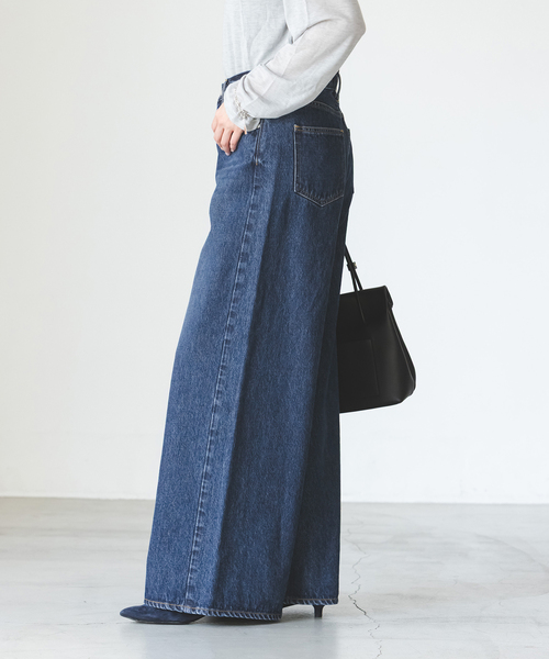 NEEDBY heritage(ニードバイヘリテージ)の「NEED by heritage/ニードバイヘリテージ MONICA(デニムパンツ・レディース・ネイビー・25/24/23/26)」の12枚目の写真