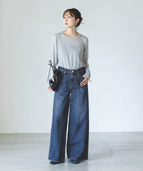 NEEDBY heritage(ニードバイヘリテージ)の「NEED by heritage/ニードバイヘリテージ MONICA(デニムパンツ・レディース・ネイビー・25/24/23/26)」の14枚目の写真