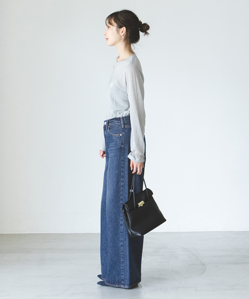 NEEDBY heritage(ニードバイヘリテージ)の「NEED by heritage/ニードバイヘリテージ MONICA(デニムパンツ・レディース・ネイビー・25/24/23/26)」の15枚目の写真