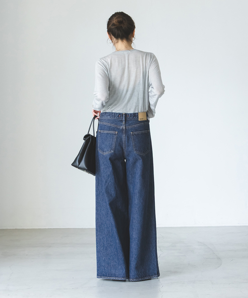 NEEDBY heritage(ニードバイヘリテージ)の「NEED by heritage/ニードバイヘリテージ MONICA(デニムパンツ・レディース・ネイビー・25/24/23/26)」の16枚目の写真