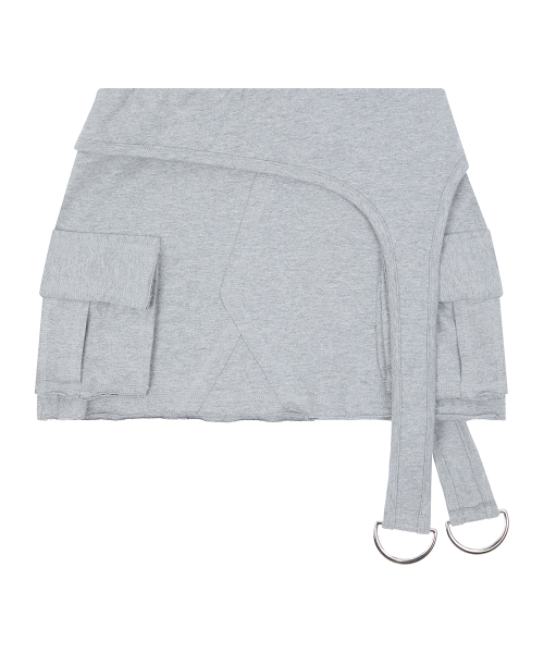 LUVISTRUE(ラヴイズトゥルー)の「RL LAYERED MINI SKIRT(GRAY)(スカート・レディース・その他・FREE)」の2枚目の写真