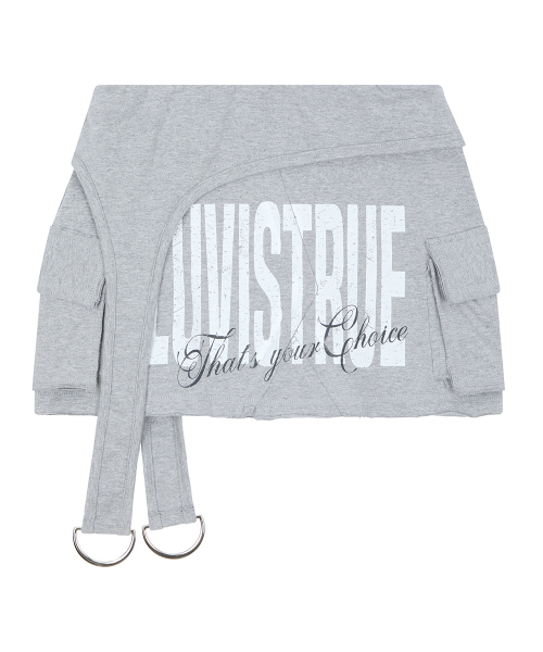 LUVISTRUE(ラヴイズトゥルー)の「RL LAYERED MINI SKIRT(GRAY)(スカート・レディース・その他・FREE)」の3枚目の写真