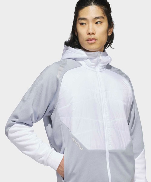 adidas(アディダス)の「コードカオス 長袖 中わた入り ハイブリッド ジャケット【adidas Golf/アディダスゴルフ】(ダウンジャケット/コート・メンズ・シルバー・SMALL/X-LARGE/XX-LARGE/3XL/LARGE/MEDIUM)」の3枚目の写真