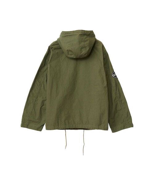 HYSTERIC GLAMOUR(ヒステリックグラマー)の「DISCO SUCKSワッペン フーデットジャケット(ミリタリージャケット・メンズ・カーキ系/ブルー系その他/カーキ/ブラック・X-LARGE/LARGE/MEDIUM/SMALL)」の19枚目の写真