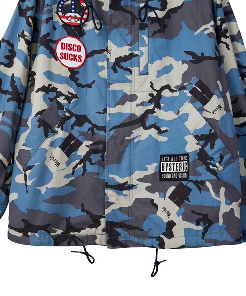HYSTERIC GLAMOUR(ヒステリックグラマー)の「DISCO SUCKSワッペン フーデットジャケット(ミリタリージャケット・メンズ・カーキ系/ブルー系その他/カーキ/ブラック・X-LARGE/LARGE/MEDIUM/SMALL)」の10枚目の写真