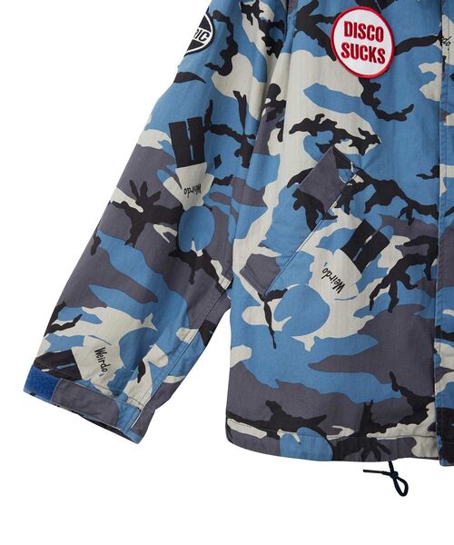 HYSTERIC GLAMOUR(ヒステリックグラマー)の「DISCO SUCKSワッペン フーデットジャケット(ミリタリージャケット・メンズ・カーキ系/ブルー系その他/カーキ/ブラック・X-LARGE/LARGE/MEDIUM/SMALL)」の11枚目の写真