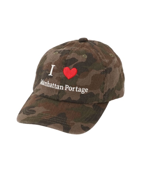 Manhattan Portage(マンハッタンポーテージ)の「I LOVE MP 6P CAP(キャップ・メンズ・グリーン/ブラウン・FREE)」の2枚目の写真