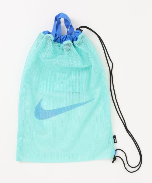 NIKE(ナイキ)の「【NIKE】ナイキ SS26 メッシュワンショルダープールバッグ(バックパック/リュック・レディース・ブラック/ミント/グレー/レッド・FREE)」の3枚目の写真