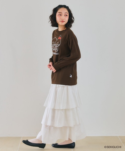 cross marche(クロスマルシェ)の「【モンチッチ】フロントプリントロンT(Tシャツ/カットソー・レディース・ブラウン/チャコール/ピンク・L/M/LL)」の20枚目の写真