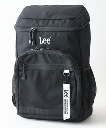 【Lee/リー】【容量21L 撥水加工を施したポリエステル素材を使用】ボックスリュックA シンプル スタイリッシュ ブランドロゴ テープチャーム付き デイリーユース 通勤 通学