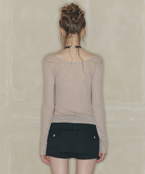 PAIN OR PLEASURE(ペインオアプレジャー)の「DUSK GRAPHIC TEE ベージュ(Tシャツ/カットソー・レディース・その他・SMALL/MEDIUM)」の3枚目の写真