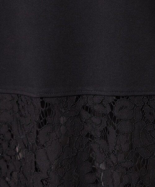 OPAQUE.CLIP（オペークドットクリップ）の「裾レースドッキングカットソー【洗濯機OK】（Tシャツ/カットソー・レディース・ホワイト・40/38）」の13枚目の写真