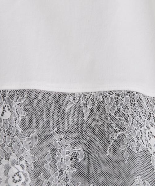 OPAQUE.CLIP（オペークドットクリップ）の「裾レースドッキングカットソー【洗濯機OK】（Tシャツ/カットソー・レディース・ホワイト・40/38）」の18枚目の写真